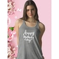 thumbnail image 2 of Happy Mother's Day Hearts Racerback Tank Women -Image by Shutterstock, Female XX-Large, 2 of 4