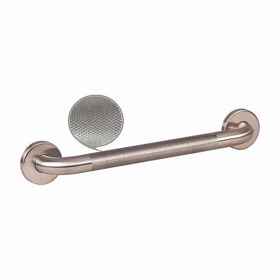 Wingits Knurled Premium Grab Bar, 24" L, Stainless Steel, Satin WGB5SSKN24