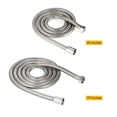 thumbnail image 3 of Fawoonu Tuyau de Douche en Acier Inoxydable avec Connecteur en Laiton - Durable, Anti-Explosion, Résistant aux Hautes Températures - Tube Crypté 2m pour Douchette, 3 of 6