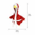 thumbnail image 3 of 23 Inch Porch Goose Outfits, Plush Trim Porch Goose Outfit Sets for Front Door Garden Christmas Decor, Excluding Goose, 3 of 5