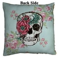 thumbnail image 2 of ABPHQTO Calavera Flor Rosas Reversible Sirena Lentejuelas Funda de Almohada Decoración del Hogar Funda de Cojín 40x40 cm ABPHQTO FishPillow-SL-1-16x16, 2 of 2