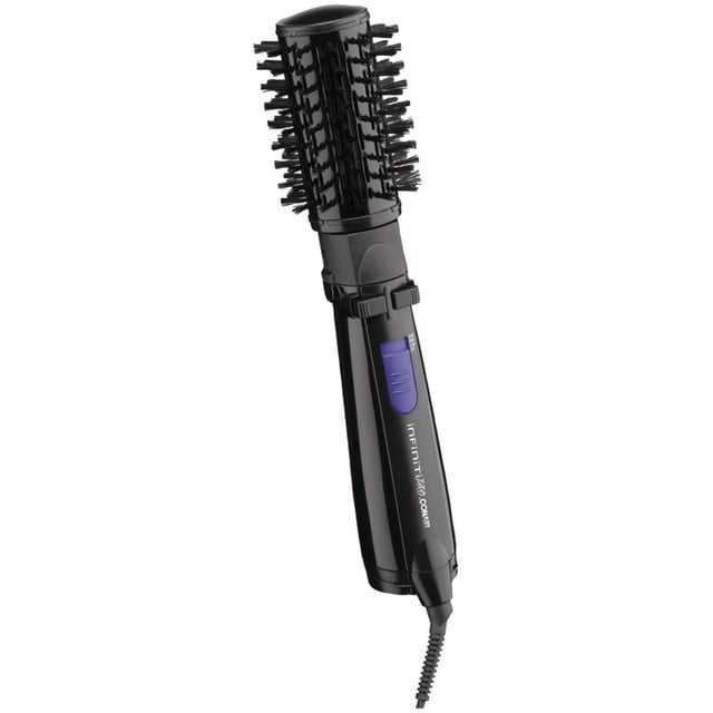 Cepillo de aire caliente giratorio Spin Air de INFINITIPRO BY CONAIR, 2 pulgadas, negro