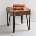 thumbnail image 2 of International Caravan Hamburg Contemporary End Table (Multiple Finishes) Brown, 2 of 5