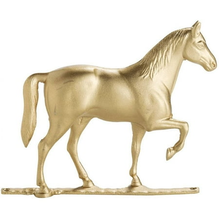Whitehall Full-Bodied Horse Weathervane, Gold-Bronze