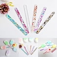 thumbnail image 1 of Visland 10 Pcs Colored Popsicle Sticks for Crafts, Colored Wooden Craft Sticks, Ice Cream Sticks, Lolly Sticks Great for DIY Craft Creative Designs and Kitchen, 1 of 8