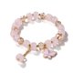 thumbnail image 1 of Nvzi Pulsera de mariposa de imitación de jade con forma de palomitas de maíz y cristal de mariposa, pulsera de estilo chino para mujer, regalo, rosa A, 1 of 5