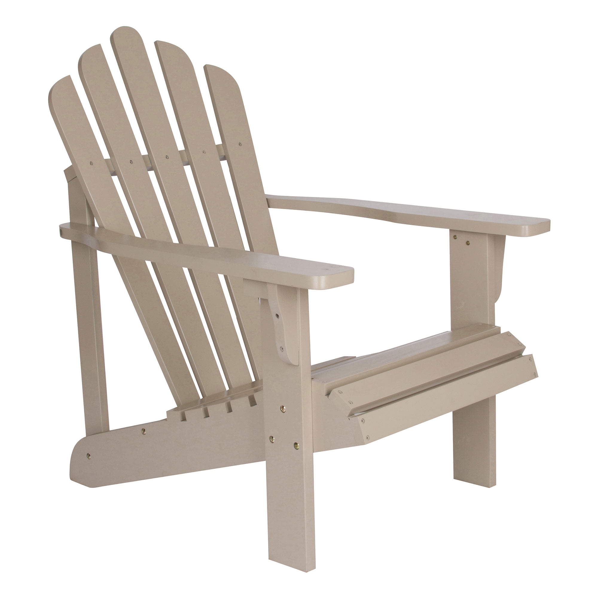 Shine Company Westport Cedarwood Indoor Outdoor Adirondack Chair, Taupe