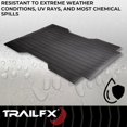 thumbnail image 4 of TrailFX Bed Mat 703N TFX Bed Mats; Direct-Fit; Drop-In; Without Raised Edges; Textured Pebble Surface Design; Black; Rubber; Tailgate Liner/Mat Not Included; 5 Foot Bed Needs Cutting For Fitment, 4 of 8