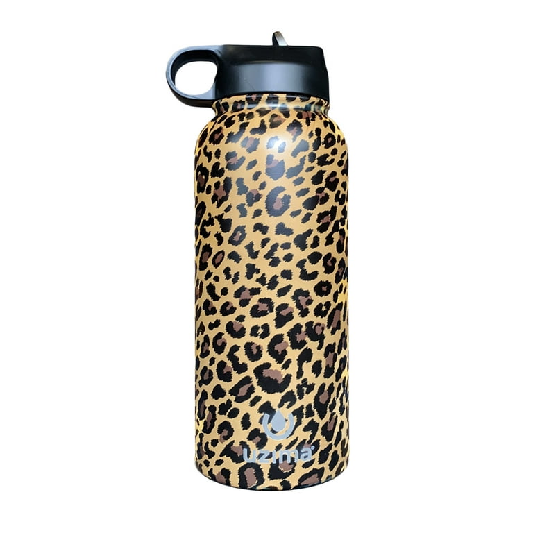 Uzima - Z-Source Filtered Water Bottle for Hiking, Backpacking, Camping, and Travel. Large 32oz Capacity with Double-Walled Stainless Steel Exterior.