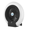 thumbnail image 2 of 2 In 1 LED Light Camping Fan Portable Camping Fan Lantern Mini Desk USB Rechargeable 2x1800mAh Batteries Operated Lamp Fan with Hook for Camping Home Office, 2 of 8