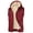 #00 4 Wine, variant on TrdSipl Men's Fleece Hooded Vest Zip Sleeveless Jacket With-Pockets Winter Casual Warm Ski Vest for Indoor Outdoor Hunt Camp