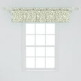 thumbnail image 2 of Ambesonne Vines Window Valance, Colorful Grape Leaves Graphic, 42" x 12", Olive Green Warm Taupe, 2 of 3