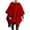Red, variant on Abomasnow Shawl Wrap Poncho for Mens Pancho Mexican Hooded Cowboy and Western Ponchos Adult Blanket Vintage Hoodie Pullover Coat