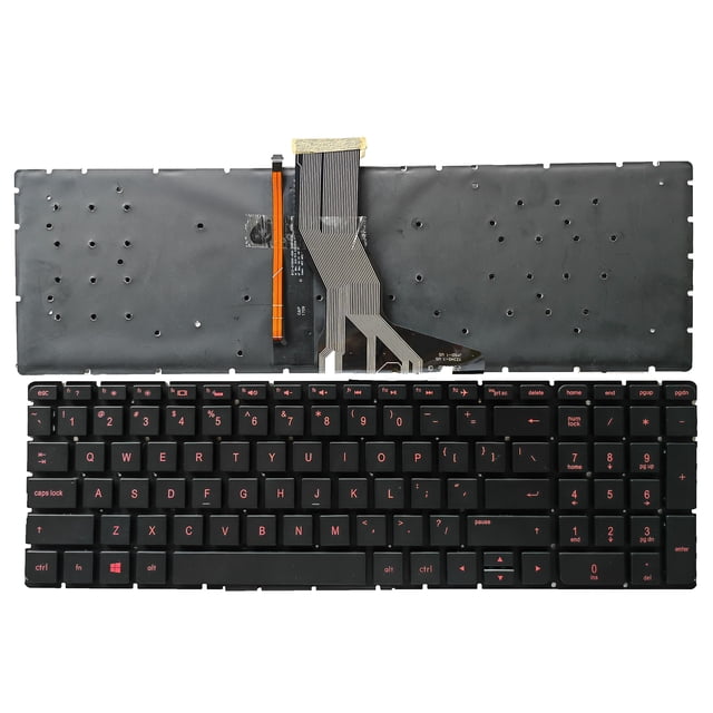 Nouveau pour HP Pavilion 15-AK 15-BC 15-AU 15-AB000 15-AB100 15-AB200 Clavier Rétroéclairé US Rouge US Rétroéclairé