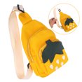 thumbnail image 1 of WASHWEPE 1Ud Bolso De Hombro Pecho Fresa Amarillo Material PU Ajustable Ideal Para Comprar, 1 of 6