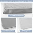 thumbnail image 5 of LANNEY Cat Window Perch,  Foldable Cat Window Bed Holds 33 Lbs Indoor with 4 Suction Cups, Reversible Fabric Washable Cover, Grey, 5 of 10