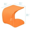 thumbnail image 2 of ECR4Kids  Wave Seat Perch Stool, 18in - 19.6in Seat Height, Flexible Seating, Orange, 2-Pack, 2 of 9