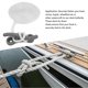 thumbnail image 4 of 12in Aluminum Dock Cleat Nylon Dockline Mooring Rope Universal Fit for Boat Canoe Kayak Ship, 4 of 5