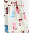 thumbnail image 3 of Parker Rose Girls Button Front Tie Waist Dress with Puff Sleeves, Sizes 4-18, 3 of 3
