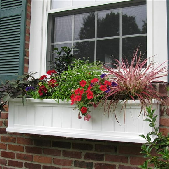 Mayne Cape Cod Window Box 4FT White