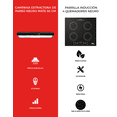 thumbnail image 3 of Combo DISA HOME Parrilla Inducción 4 Quemadores Negro y Campana Extractora de Pared Negro Mate 80 cm, 3 of 7