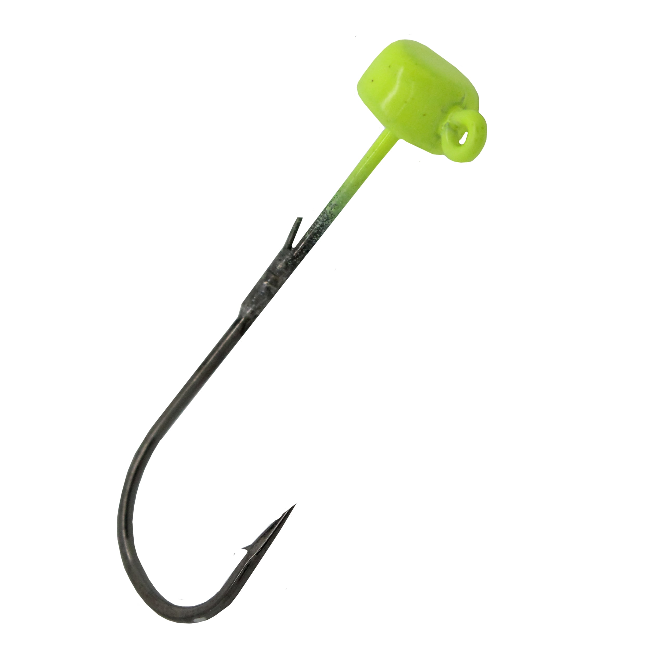 Zman Power Finesse Shroomz Hooks 1/10 oz Weight, 3/0 Hook, Chartreuse