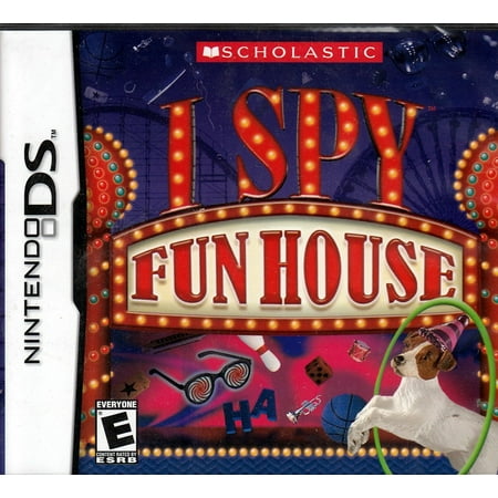 I Spy Fun House NDS Game - For Nintendo DS - From Scholastic Untitled Brand New and In Stock. Once you enter the FUN HOUSE  there s no turning back! Only quick wit and nimble fingers can match the illusions and brain-teasing puzzles of the Fun House  where nothing is as it appears. Solve mystifying riddles  play multi-level games and access bonus rounds to make your escape. Flex your muscles to toss objects from screen-to-screen using the stylus! Test your brain power with 3 fast-paced games! 18 rhyming riddles set across six mind-bending fun house scenes! Do you trust you eye to play I SPY? For Nintendo DS Rated E for Everyone