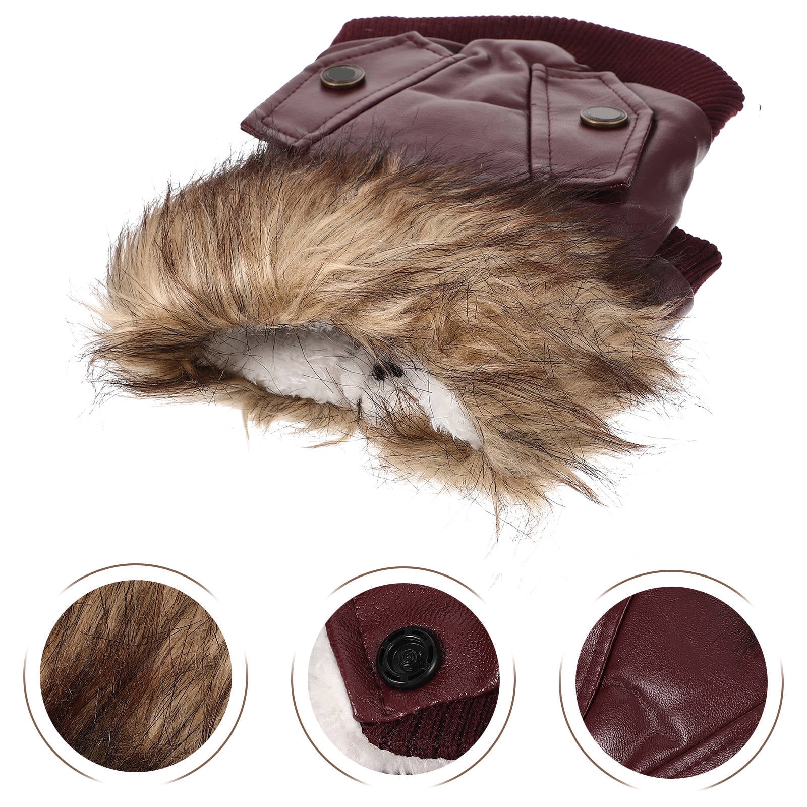 CTIRCHIU Red Stylish Dog Winter Coat Warm Breathable Jacket for Comfortable Pet Wear