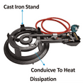 thumbnail image 2 of ARC USA 2540 Propane Burner Stove Portable Large Camping 1 Burenr Perfect for Outdoor Cooking 26,000 BTU/H, 2 of 5