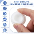 thumbnail image 3 of Uxcell 15 Pcs Tapón de Silicona en Forma de T, Diámetro 27 mm/1.06 Pulgadas, Tapón de Silicona Impermeable Reutilizable, Tapón Redondo de Sellado para Equipos de Tuberías, Blanco, 3 of 7