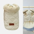 thumbnail image 2 of Chaqueta de cachorro de invierno Zulema Chaleco acolchado impermeable Beige L, 2 of 7