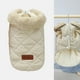 thumbnail image 2 of Chaleco acolchado resistente al agua, chaqueta para perros, ropa para mascotas, ropa con cuello de piel para otoño y Beige L, 2 of 8