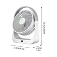 thumbnail image 3 of Rechargeable Desktop Fan, High Wind Table Fan With Adjustable Head, for Home Office Camping, A, 3 of 9