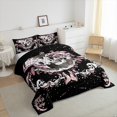 thumbnail image 3 of Castle Fairy Female Men Abstract Moth Skull Bedding Comforter Set 2pcs,Gothic Style Twin Comforter Sets Microfiber,Botanical Mushroom Galaxy Breathable Bedding Set,Lightweight Room Decor,Reversible, 3 of 8