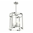 thumbnail image 3 of 19117-Hunter Fans-Astwood 4-Light Lantern Chandelier in Caged Style-16 Inches Wide by 25.5 Inches High-Brushed Nickel Finish, 3 of 5