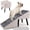 Light Grey, variant on 17.13" H Dog Stairs for Small Dogs, 2-in-1 Pet Steps & Ottoman - Foldable Dog Stairs for Couch, Non-Slip Wooden Pet Stairs for Puppy Senior Injured Dogs