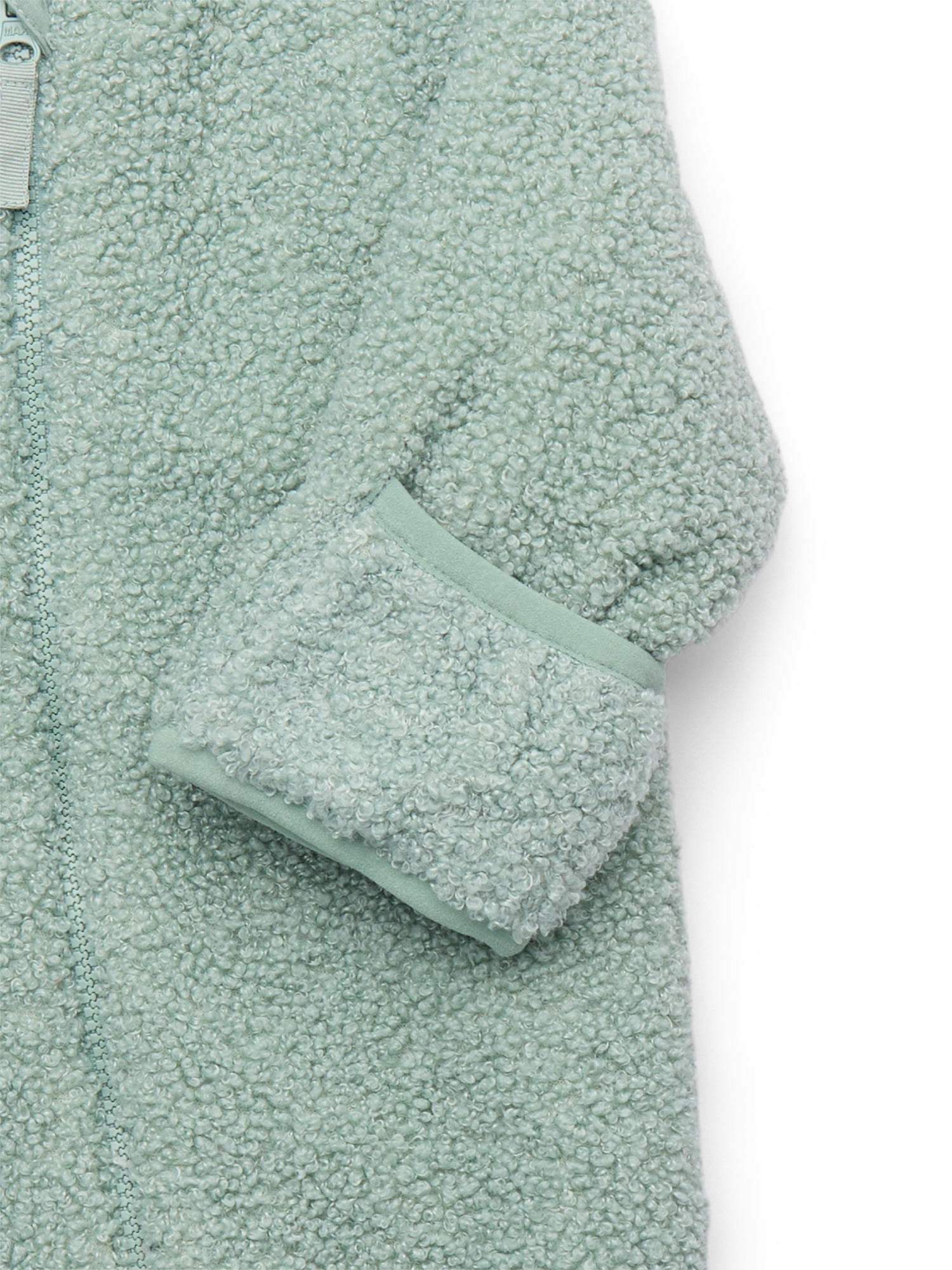 Wonder Nation Baby Teddy Fleece Pram with Hood, Sizes 0M-9M