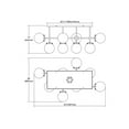 thumbnail image 3 of Elk Home 42-Inch Wide Boudreaux Semi Flush Mount, Matte Black, 3 of 5