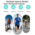 thumbnail image 2 of IFRINID Smart Fitness Bracelet with Activity Tracking, Sleep Monitoring, Bluetooth Remote Camera Control and Rechargeable Design, White, 2 of 7