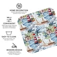 thumbnail image 3 of Fuzoiu Watercolor Sailboat Print Leather Coasters Set,Drink Coasters Set of 4,for Tabletop Protection, Durable PVC Coasters,Home Décor and Housewarming Gift-Square, 3 of 6