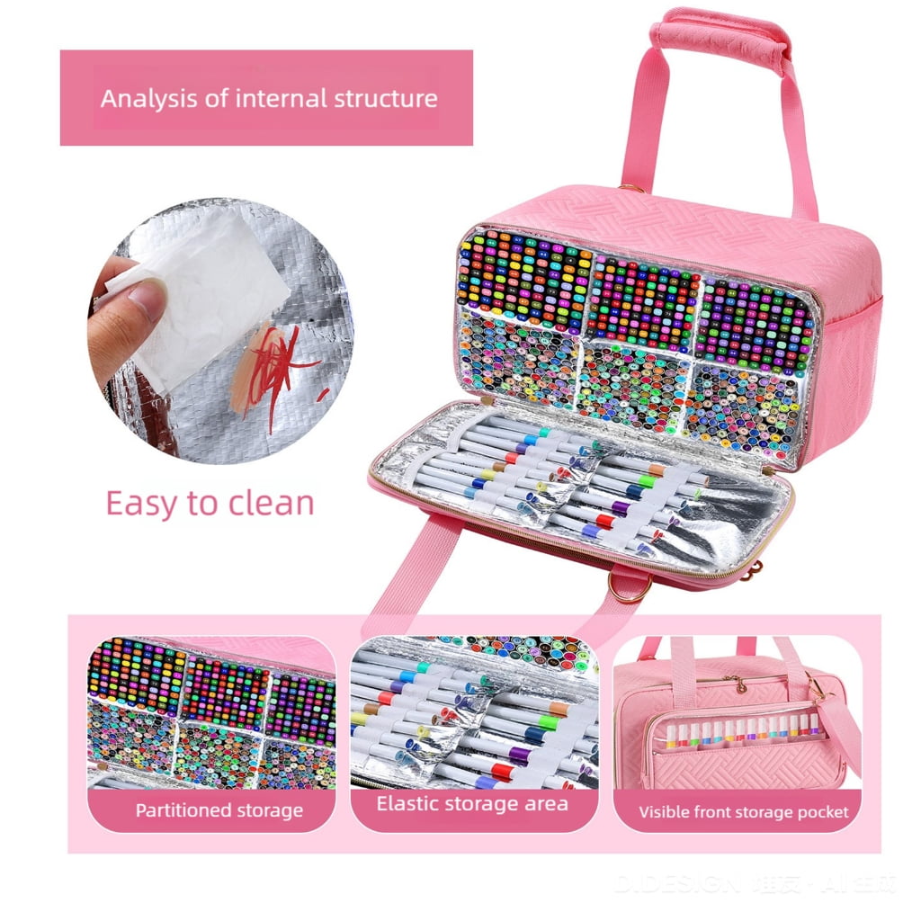 Large Capacity Multilayer Marker Carrying Case Portable Brush Pen Organiser Case