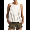 thumbnail image 2 of Camisetas Sin Mangas Tipo Babydoll con Peplum para Mujer, Camisetas Holgadas de Verano, Blusas Casuales con Frunces y Fluidas M, 2 of 10