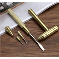 thumbnail image 2 of Mini Hammer, Small Hammer 6 in 1 Metal Hammer & Screwdriver, Multitool Camping Hammer Set Screwdriver Hammers Tools Multitool Hammer(gold), 2 of 8