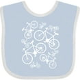thumbnail image 3 of Inktastic White Big/small Bikes Boys or Girls Baby Bib, 3 of 4