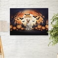 thumbnail image 2 of Mummy Labrador Retriever Happy Halloween with Pumpkins Bats Spooky Fun Horizontal Matte Canvas Poster Lab Dog Lover Gifts Wall Art Home Decor - 00019, 2 of 5