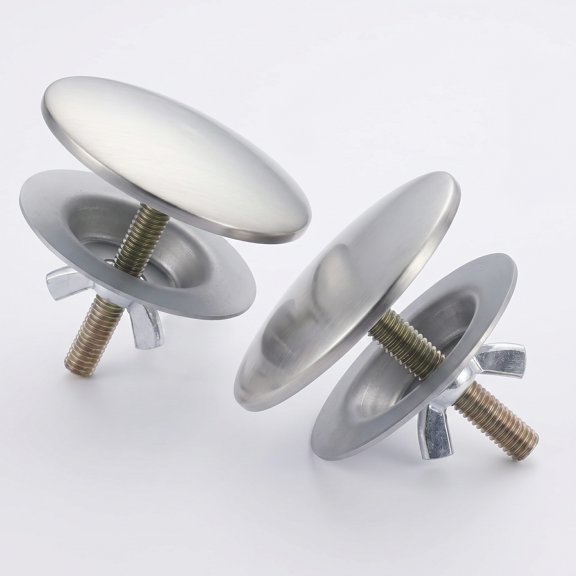 BlinkLLX 2 Inch Stainless Steel Brushed Sink Hole Cover with Washer