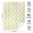 thumbnail image 5 of Princess Unicorn Yellow Pattern Soft Sherpa Fleece Throw Blanket, Warm Cozy Plush Blanket for Sofa Bed Couch, All Season, 40"x50", 5 of 5