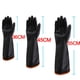 thumbnail image 4 of 1 par de guantes de goma resistentes Guantes largos protectores ácidos fuertes Guantes de trabajo de seguridad industrial, 4 of 5