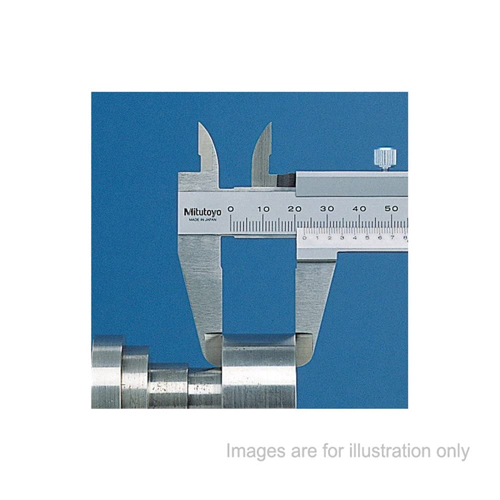 Mitutoyo 531-128 Vernier Calipers, Stainless Steel, for Inside, and Step Measurements, Inch/Metric, 0"/0mm-6"/150mm Range, +/-0.0011"/0.03mm Accuracy, 0.001"/0.02mm Resolution, 40mm Jaw CA3