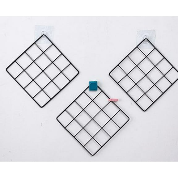 BERTDOMD Multi-Functional Wire Wall Grid Panel for Photo Display and Storage, Iron Grid Rack for Kindergarten and Home Decoration